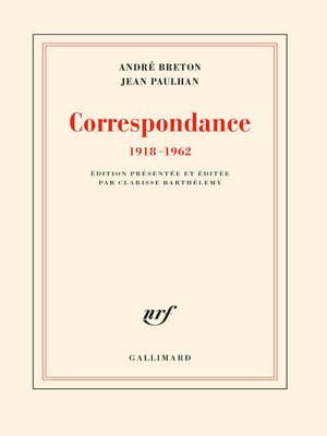 cover image of Correspondance (1918-1962)